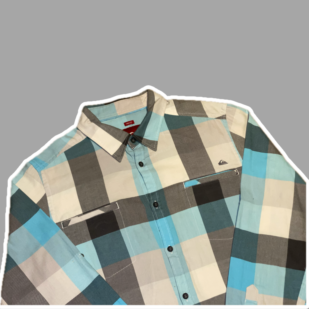 RETRO Y2K QUICKSILVER LONG-SHIRT - PointOfBalance